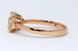 1 ct Classic 6-Prong Solitaire Ring, Rose Gold Vermeil